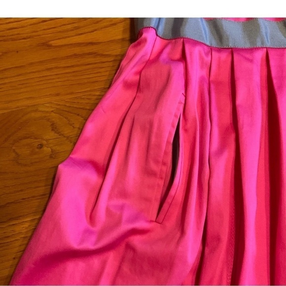 Nine West sz 12 pretty pink flouncy sleeveless dress with front slash pockets - Picture 10 of 13